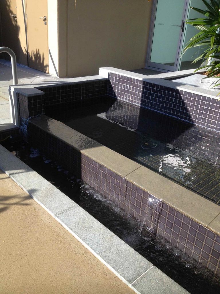 Tiled Water feature Chevron Island