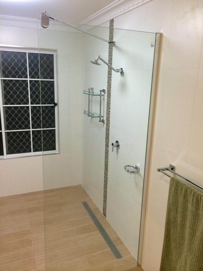 Tiled Shower area